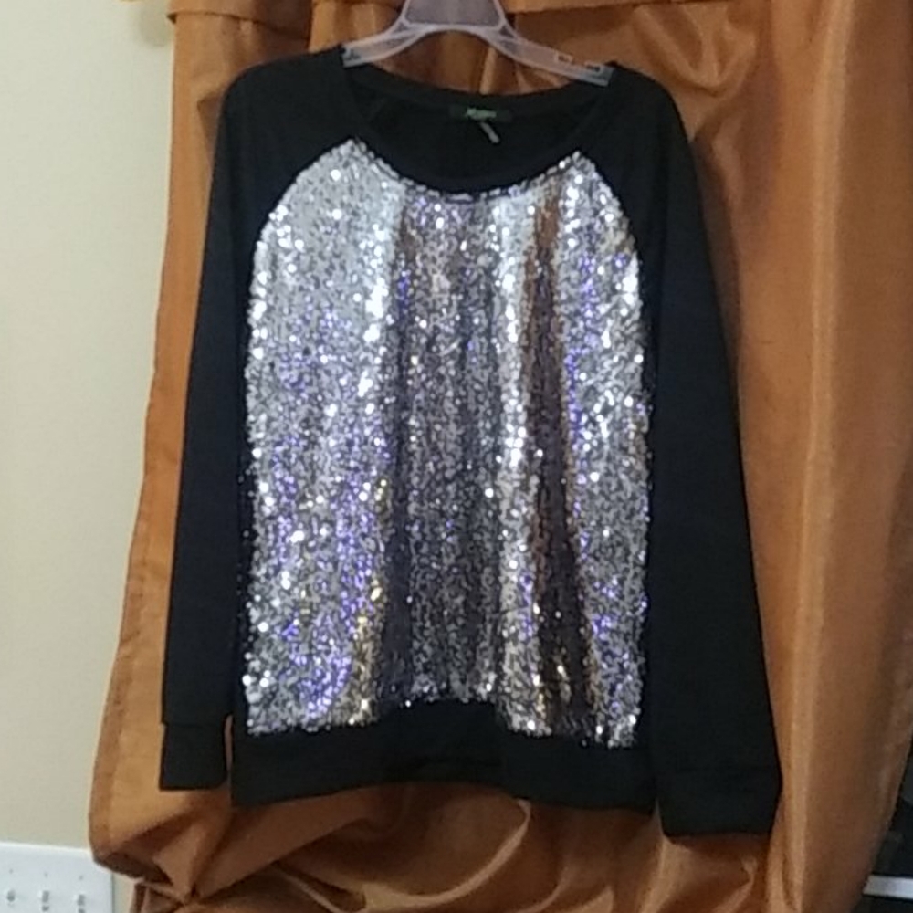 Sequin Sweatshirt - image 1